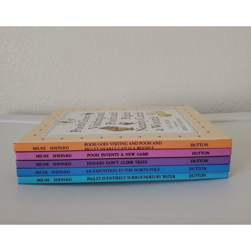 Winnie the Pooh Treasury 5 Book Set A.A. Milne Ernest Shepard Dutton Hardcover